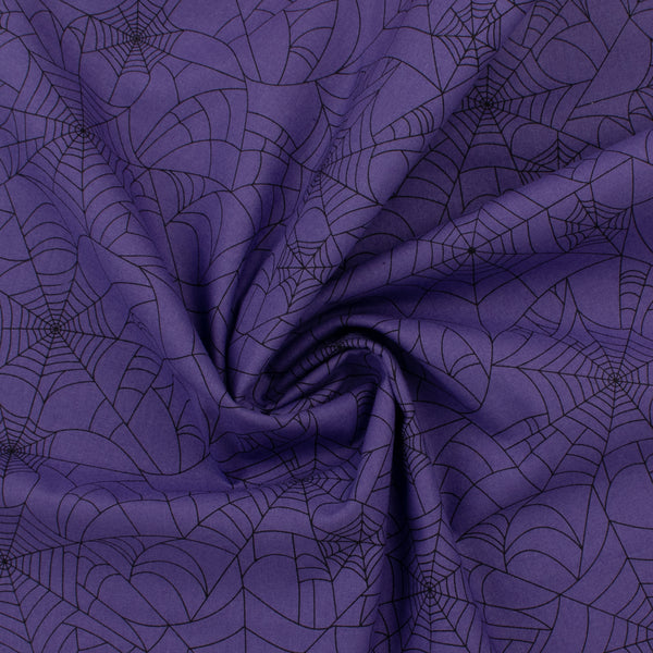 Printed Cotton - Spooky Nights - 004 - Purple