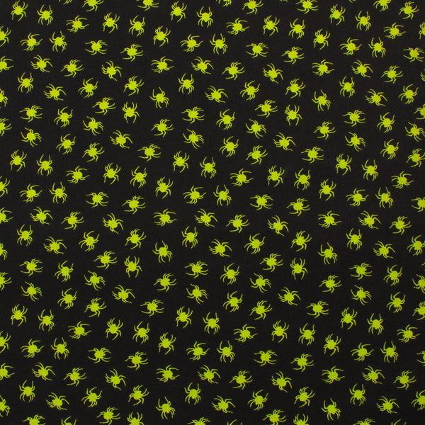 Printed Cotton - Spooky Nights - 008 - Black