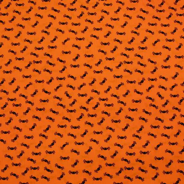 Printed Cotton - Spooky Nights - 009 - Orange