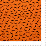 Printed Cotton - Spooky Nights - 009 - Orange
