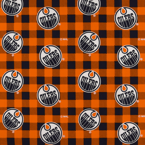 Edmonton Oilers NHL COTTON Print 3 - Orange