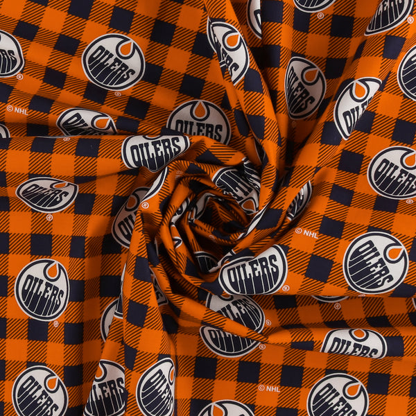 Edmonton Oilers NHL COTTON Print 3 - Orange