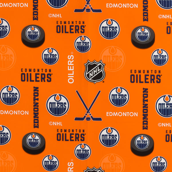 Edmonton Oilers NHL COTTON Print 5 - Orange