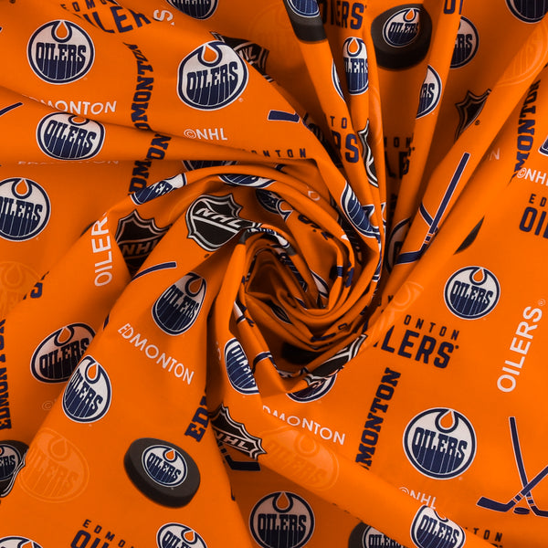 Edmonton Oilers NHL COTTON Print 5 - Orange