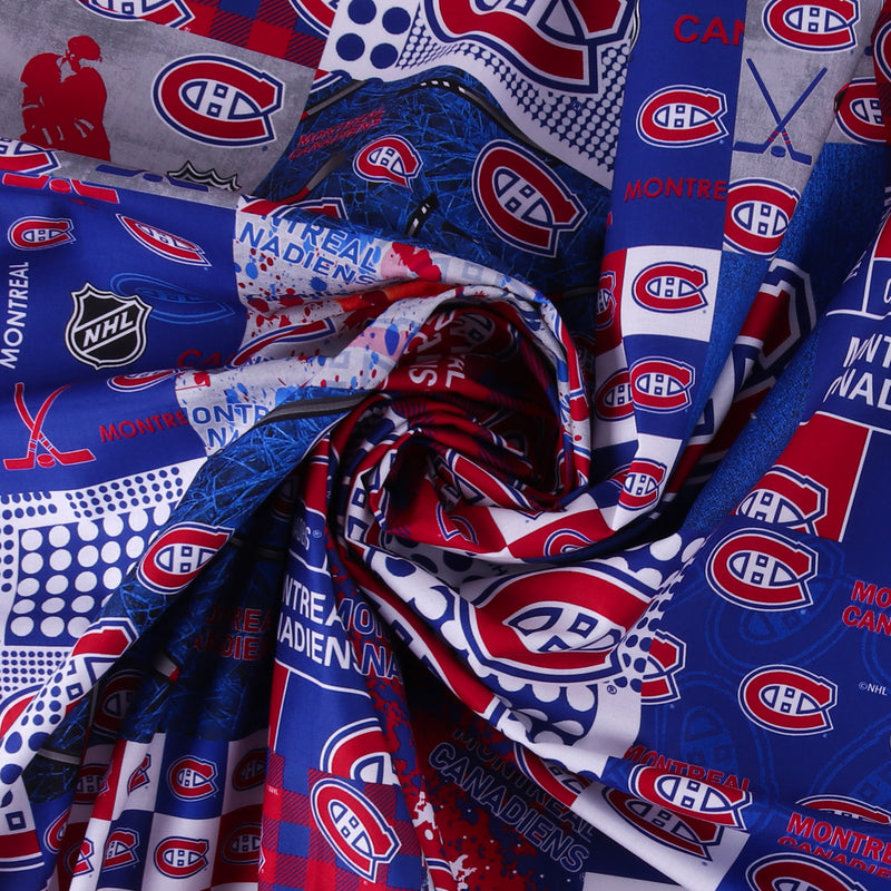 Montreal Canadiens NHL COTTON Print - Blue