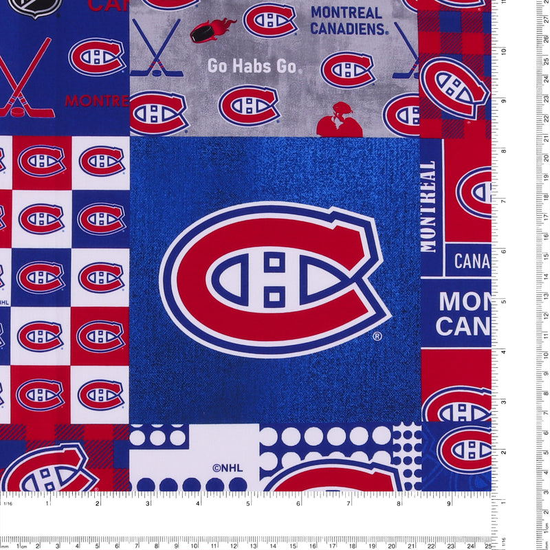 Montreal Canadiens NHL COTTON Print - Blue