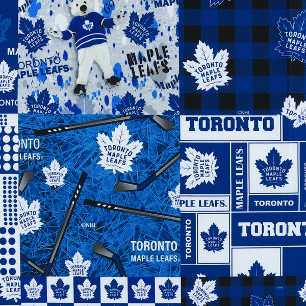 Toronto Maple Leafs NHL COTTON Print - Blue