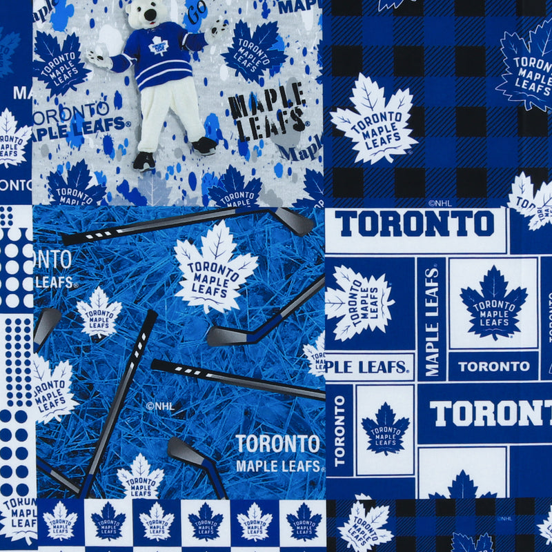 Toronto Maple Leafs NHL COTTON Print - Blue