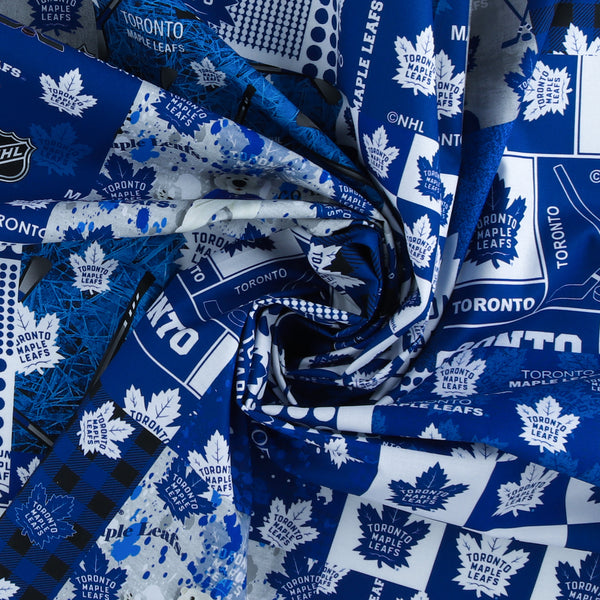 Toronto Maple Leafs NHL COTTON Print - Blue