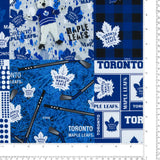 Toronto Maple Leafs NHL COTTON Print - Blue