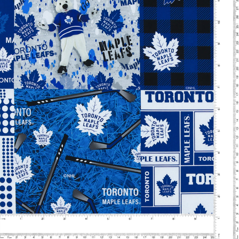 Toronto Maple Leafs NHL COTTON Print - Blue