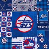 Winniperg Jets NHL COTTON Print - Blue