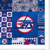 Winniperg Jets NHL COTTON Print - Blue