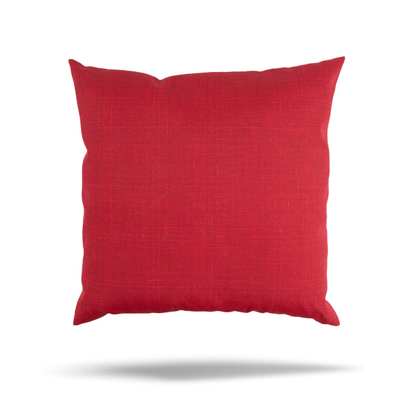 Decorative Outdoor Cushion - Texture - Red - 18 x 18''