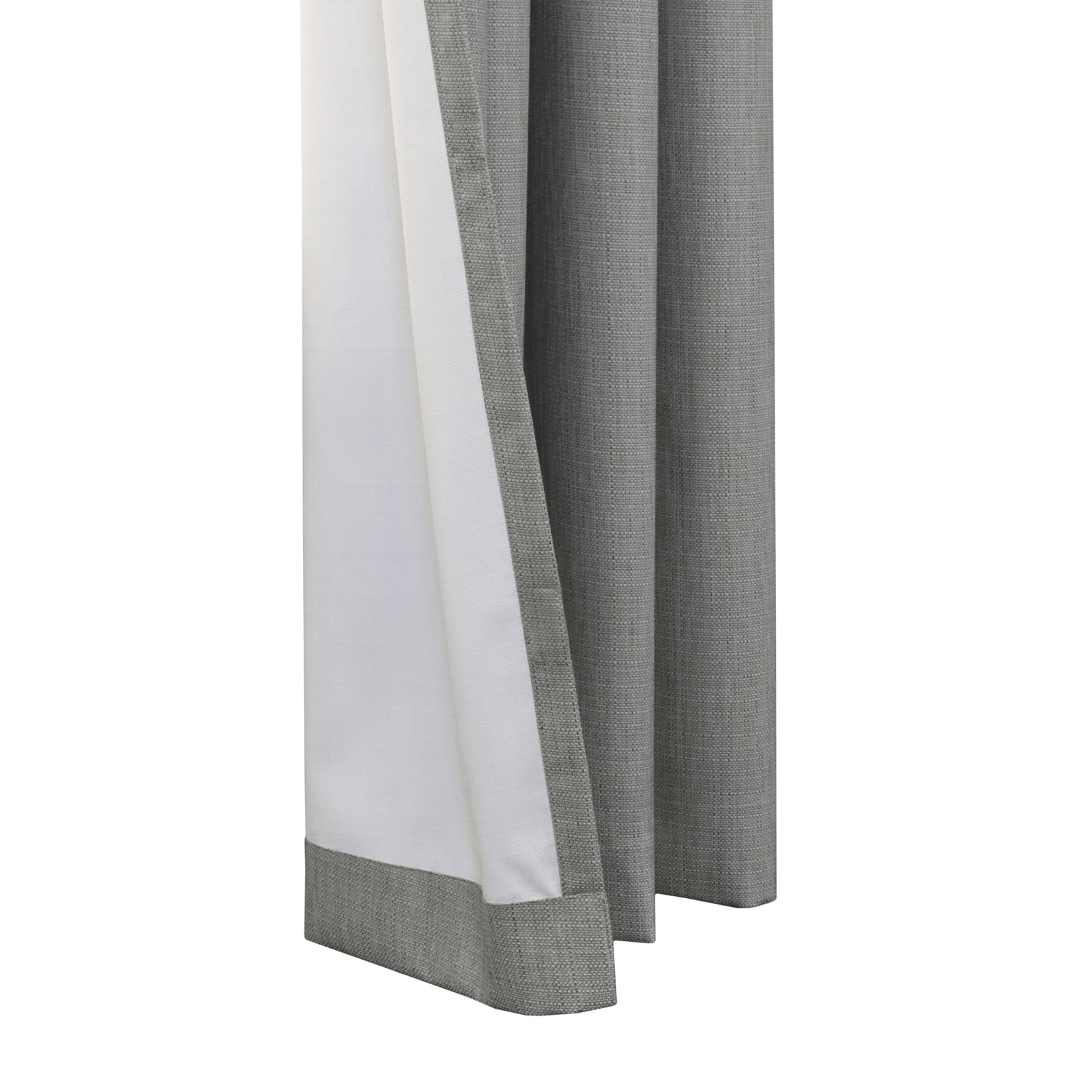 Rideau tamisant - - Effet tissé - Gris clair - 140x260 cm - Polyester | Leroy Merlin