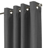 Grommet curtain panel - Taylor - Charcoal - 52 x 63&#039;&#039;