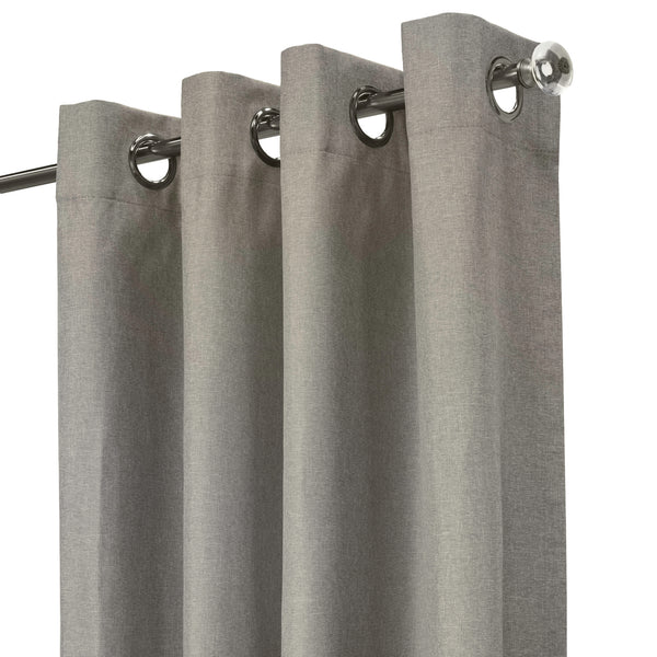 Grommet curtain panel - Taylor - Light Grey - 52 x 63&#039;&#039;