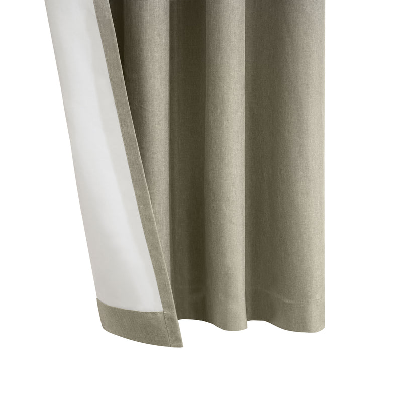 Grommet curtain panel - Taylor - Light Grey - 52 x 63&#039;&#039;