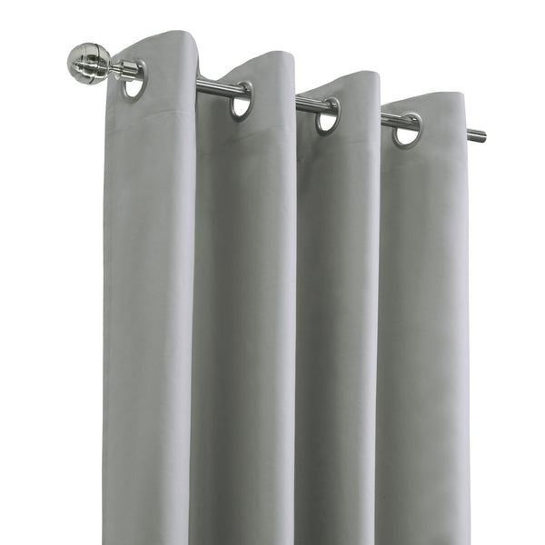 Grommet curtain panel - Dakota - Light Grey - 52 x 63&#039;&#039;