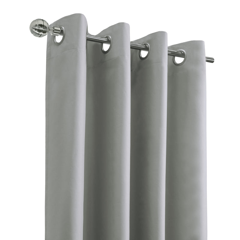 Grommet curtain panel - Dakota - Light Grey - 52 x 63&#039;&#039;