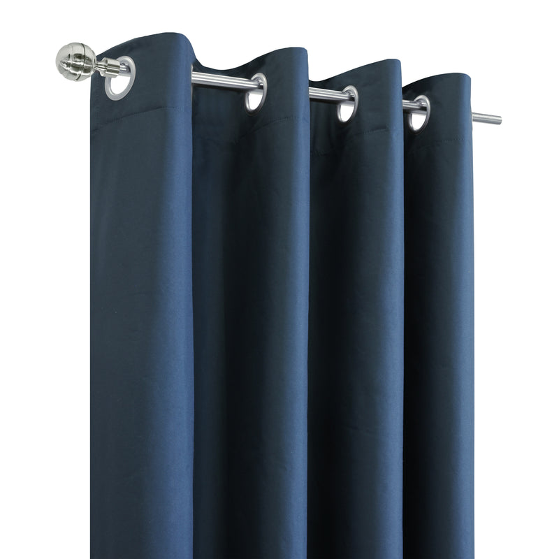 Grommet curtain panel - Dakota - Navy - 52 x 63&#039;&#039;