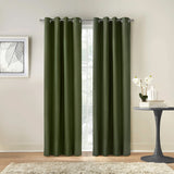 Grommet curtain panel - Dakota - Olive - 52 x 84&#039;&#039;