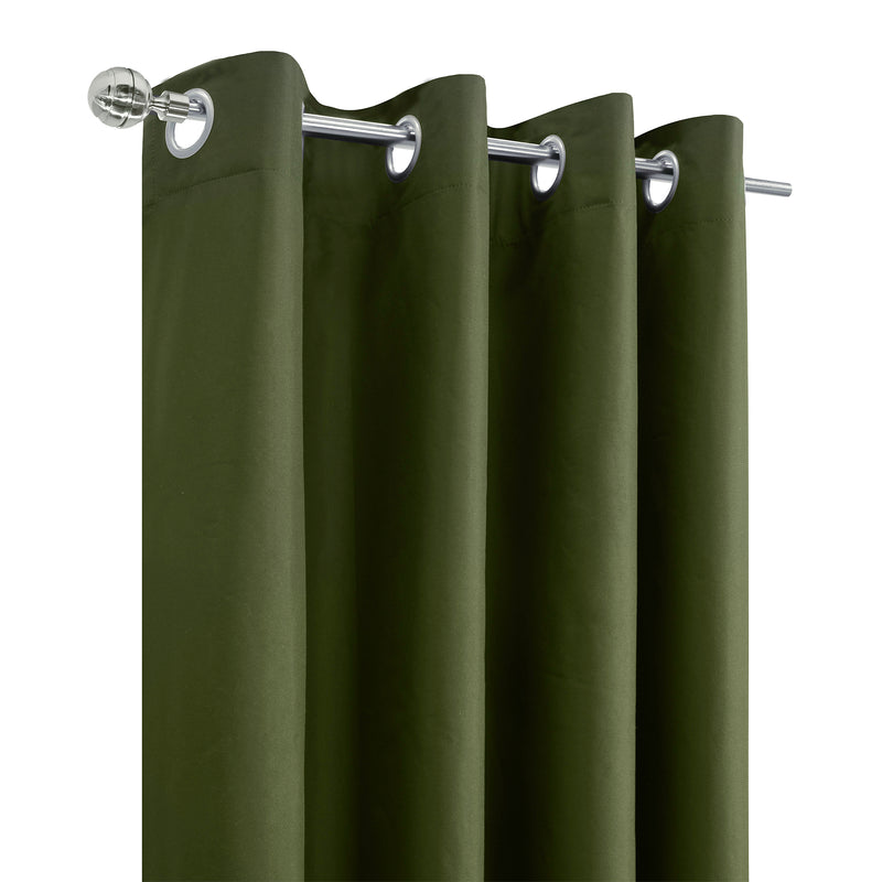 Grommet curtain panel - Dakota - Olive - 52 x 84&#039;&#039;