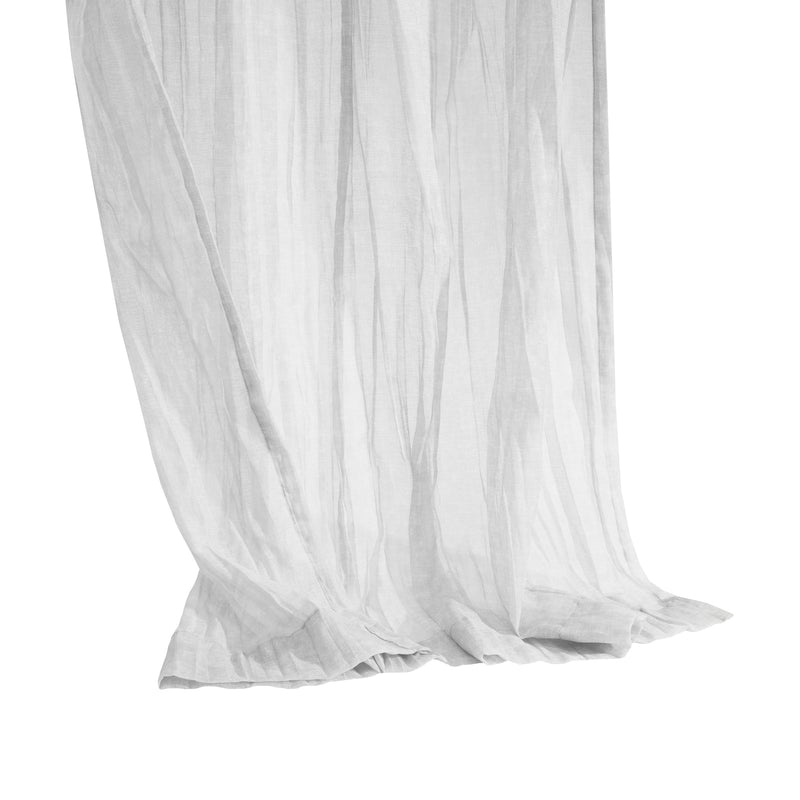 Hidden Tab curtain panel - Lexi - White - 52 x 95&#039;&#039;