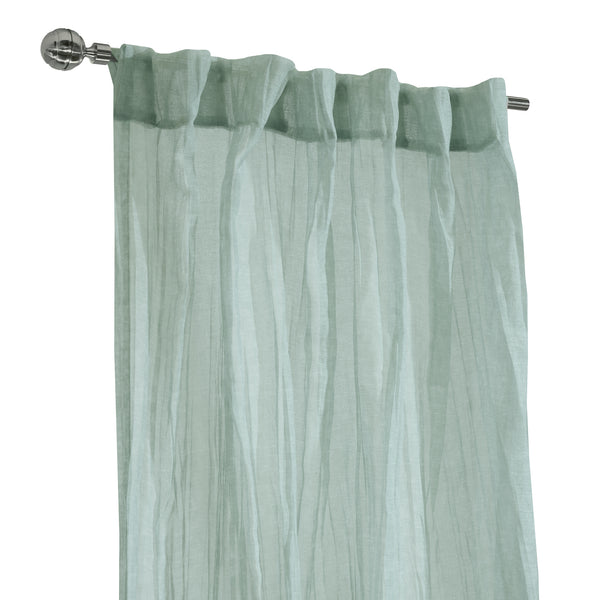 Hidden Tab curtain panel - Lexi - Thyme - 52 x 84''