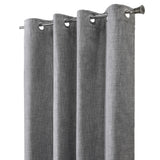Reversible Blackout Grommet curtain panel - Thermal Plus - Vice Versa - Grey
