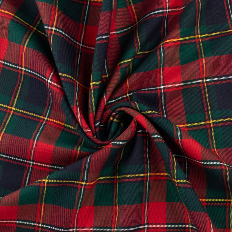 Tartan Suiting - Quebec - Blue/Red/Green