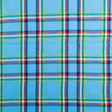 Tartan fils croisés - TERRITOIRE DU YUKON - Bleu