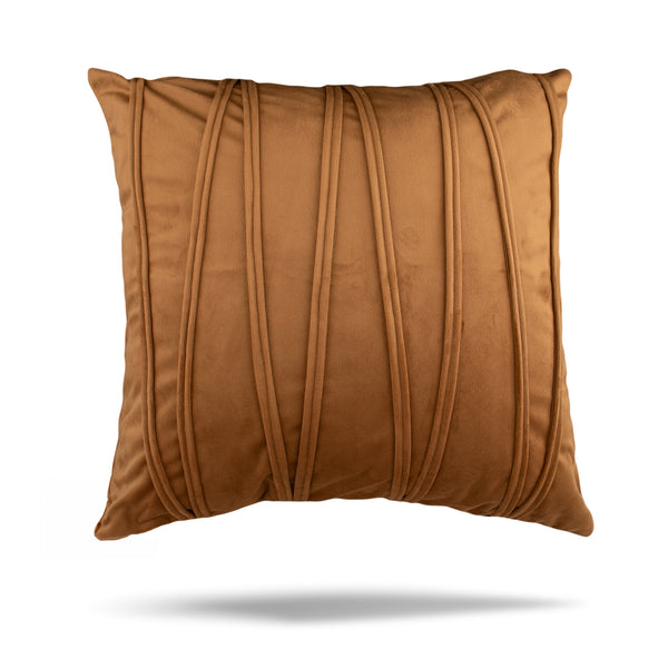Decorative cushion cover - Domenica - Caramel - 18 x 18''