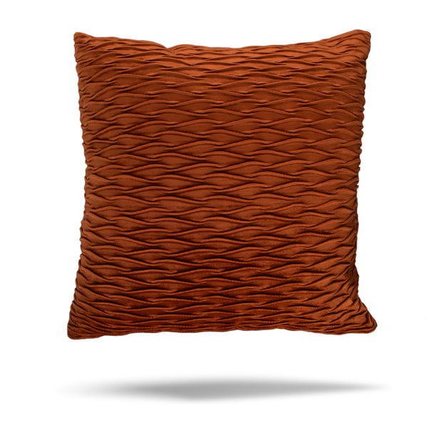 Decorative cushion cover - Laverna - Rust - 18 x 18''