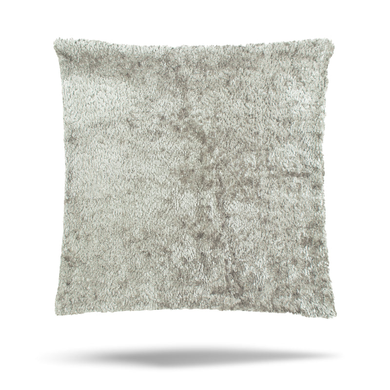 Decorative cushion cover - Gala Chenille - Light Grey - 18 x 18''