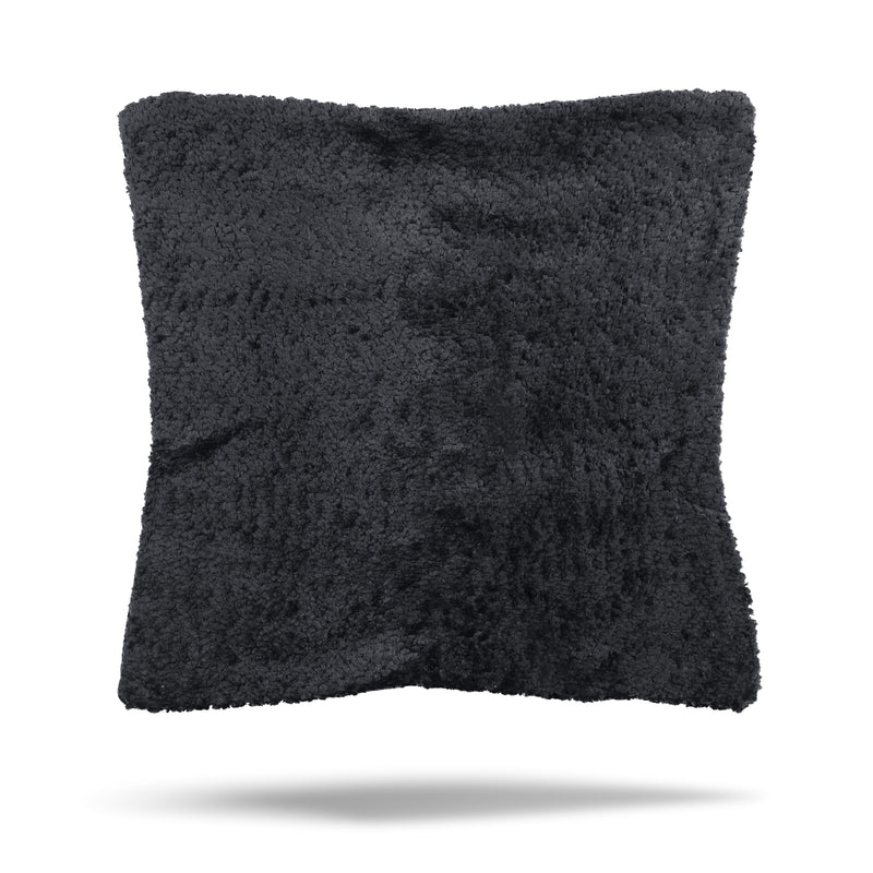 Decorative cushion cover - Gala Chenille - Black - 18 x 18''