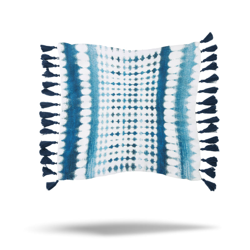 Decorative cushion cover - Marina - Blue - 17 x 17''