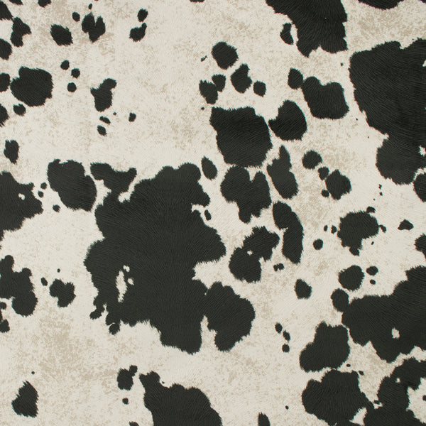 Home Decor Fabric - Cowhide - Black