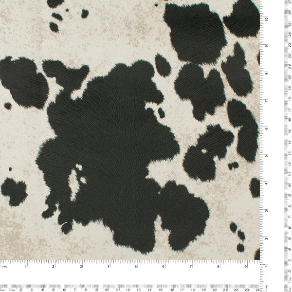 Home Decor Fabric - Cowhide - Black
