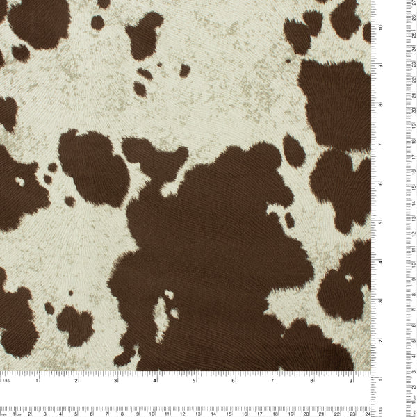 Tissu décor maison - imprimé Peau de vache - Brun