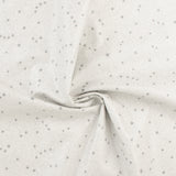 Printed Cotton - ALL THAT GLITTER - 001 - White & Silver