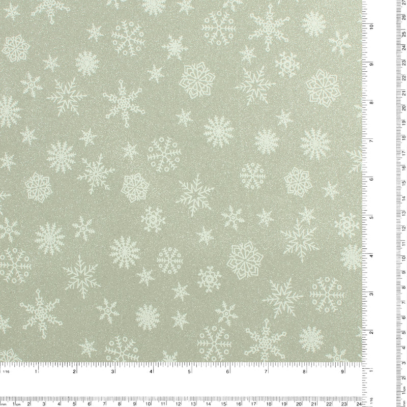 Printed Cotton - ALL THAT GLITTER - 003 - Grey & Silver