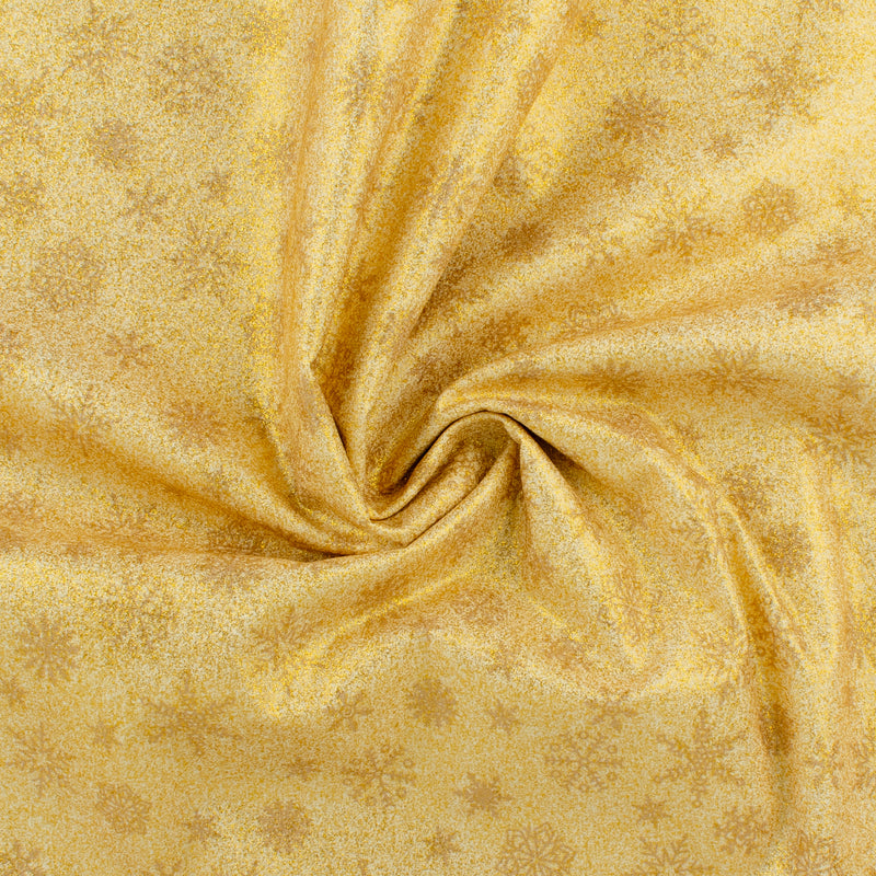 Coton imprimé - TOUS CES BRILLANTS - 004 - Doré