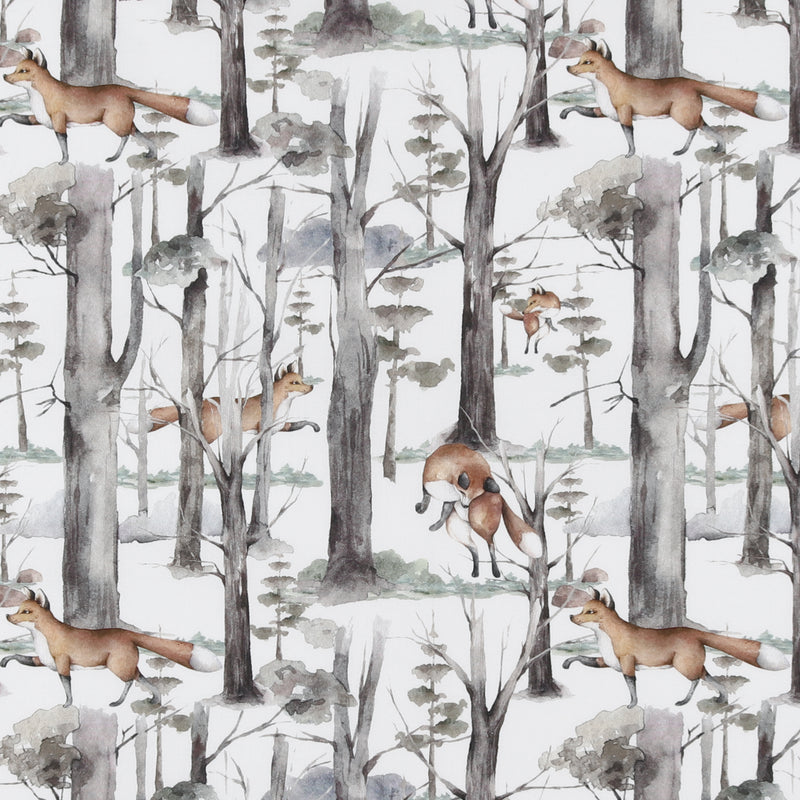 Coton imprimé - Merveilles d&#039;hiver II - 002 - Blanc