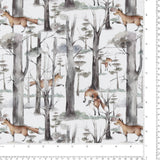 Coton imprimé - Merveilles d&#039;hiver II - 002 - Blanc