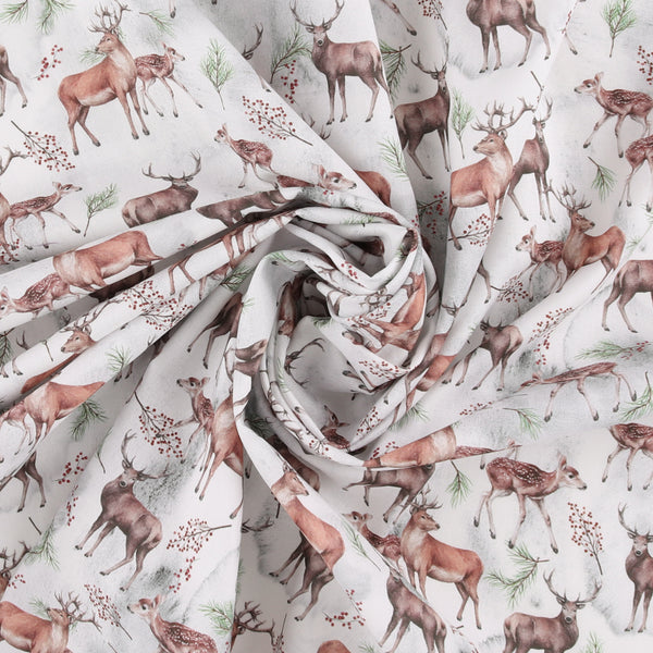 Printed Cotton - Winter Wonderland II - 003 - Light Grey