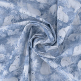 Coton imprimé - Merveilles d'hiver II - 008 - Bleu