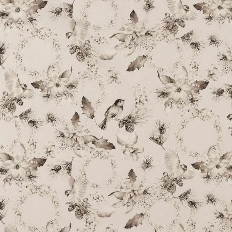 Printed Cotton - Natural Holiday - 004 - Natural