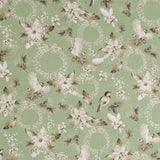 Printed Cotton - Natural Holiday - 005 - Sage