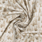 Printed Cotton - Natural Holiday - 006 - White